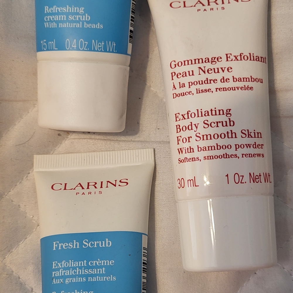 Clarins Exfoliating Body and Face Scrubs Set